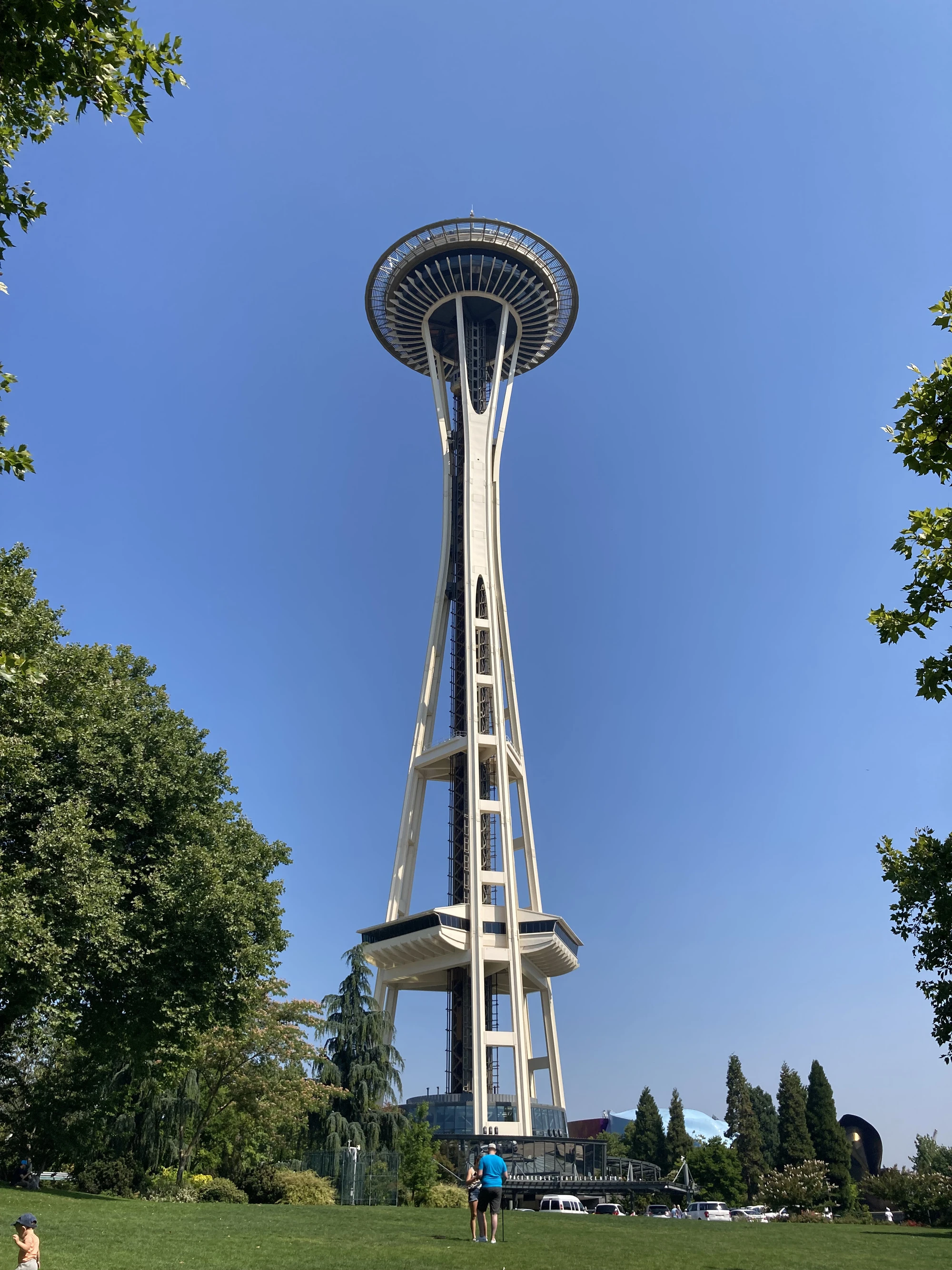 Space Needle from below